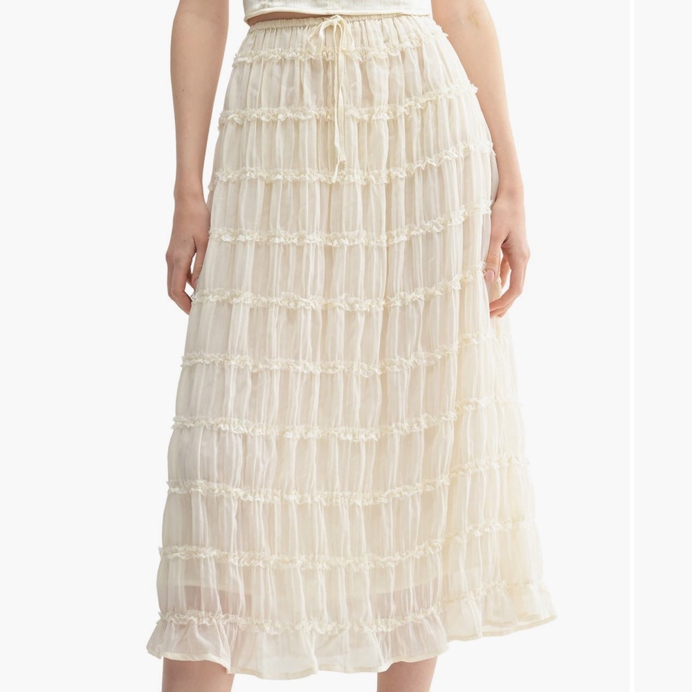 LUSH Chiffon Skirt & Top Set - Picture 3 of 6